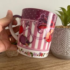 Vintage Red hat society tea time coffee mug